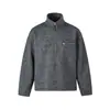 SUDADERA DE CUELLO ALTO ESTILO RETRO AMERICANO FEE THE END, suéter/chaqueta de punto de mezcla de lana de corte holgado para hombre, WY378