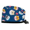 AliExpress Gorro Quirúrgico de Algodón Estampado Ajustable para Mujeres con Cabello Largo Bolsa para el Cabello Dentista Clínica Dental Gorro Opaco Hombres