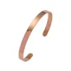 Artículo Popular Transfronterizo: Pulsera Larga de Acero Inoxidable Lisa en Forma de C, Personalizable con Grabado de Nombre, Venta Directa del Fabricante, Al por Mayor en Stock