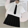 Ropa de Clase para Niños Traje Estilo Academia Camisa Blanca Shorts Falda Corta Dos Piezas Foto de Graduación Ropa para Actuación