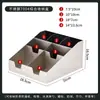 Suporte para Copo de Milk Tea em Aço Inoxidável, Dispensador de Copos, Utensílio para Café, Suporte de Copos com Quatro Compartimentos, Dispensador de Copos