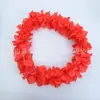 Fabricante de Guirnaldas de Flores Personalizadas Venta al por Mayor Guirnalda de Flores de Material Mejorado Sin Deshilachado Guirnalda de Flores Hawaianas de Verano Anillo para el Cuello de Fiesta Festiva Flor Grande