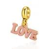 Pulsera Colgante Collar Día de San Valentín Transfronterizo Palabra de Amor Accesorios de Cuentas DIY Cadena para Teléfono de Mujer Colgante de Cuerda Trenzada