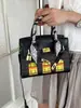 2026 Nova Bolsa Grande Color Block para Casa, Bolsa Crocodilo Platina, Bolsa Tote Crocodilo para o Dia a Dia, Bolsa Transversal de Ombro Único