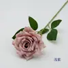 Rosa Floco de Neve Europeu Ramo Único Flor Artificial Pastoral Adereços para Fotografia ao Ar Livre Arranjo de Flores de Chão para Casamento Decoração de Casa