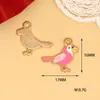 Accesorios de Joyería de Aleación Nueva Transfronterizos, Serie Rosa del Día de San Valentín, Collar con Colgante de Flor Corazón, Colgante para Pulsera