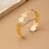 Pulseiras Transfronteiriças Populares Exageradas Europeias e Americanas Joias da Moda Versão Larga Martelada Plissada Moda Pulseiras Personalizadas de Comércio Exterior