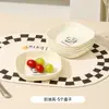 Estilo Creme Urso de Desenho Animado Prato para Cuspir Ossos Prato de Lixo Doméstico Pratos Pequenos Mesa de Jantar Prato de Frutas Prato de Lanche Prato de Lanche Prato de Frutas