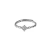 Anillo Chapado en Flor con un Diseño Único, Minimalista, de Alta Gama, Lujo Ligero, Estilo Fresco, Ajustable, Directo del Fabricante