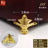 Protectores de Esquina Metálicos Transfronterizos, Soportes de Esquina de Aleación de Zinc, Accesorios de Herrajes para Cajas de Madera, Pies de Bronce Antiguo Estilo Chino Nuevo