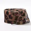 Gasa de Nieve Transparente de 4 cm con Empaque de Regalo para Pastel Flor Hecha a Mano Lazo de Cinta Cordón de Zapato Estampado Leopardo