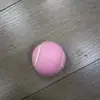 Bola de tênis rosa personalizada para treinamento de meninas e mulheres iniciantes, brinquedo de bola de tênis rosa para cachorro, bola de tênis rosa claro multifuncional