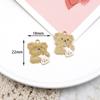 Gatinho bonito liga gotas de óleo DIY estilo coreano acessórios de jóias fresco morango gato leite chá urso brincos brincos pingente