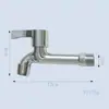 Torneira de máquina de lavar estendida 4 pontos 6 pontos água fria única um em dois saídas torneira de tanque de esfregão torneira de água da torneira doméstica