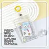 Porta-Cartão Transparente Criativo de Filhote de Cachorro Cordão Anti-perda Porta-Cartão de Identificação Manga Protetora Venda por Atacado Armazenamento de Cartão Escolar de Estudante Porta-Cartões