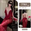 Lencería sexy Yeqin, pura y deseable, caliente y sexy, transparente, camisón de encaje dulce, conjunto tentación escotado qqny7761