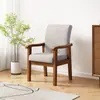 Sillón sofá moderno minimalista hogar balcón ocio silla con respaldo silla de lujo ligero silla de mahjong sala de conferencias silla de madera maciza con reposabrazos