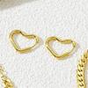 Venta al por mayor transfronteriza Moda europea y americana amor retro diseño ancho irregular acero de titanio cadena en forma de corazón juego de joyas