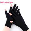 Luvas Meio Dedo, Estilo Fino Elástico de Elastano, Proteção Solar, Antiestática, Dois Dedos Livres, Proteção UV, Compatível com Tela Sensível ao Toque