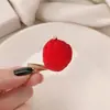 Presilha de Cabelo de Abacate Laranja Fofa Nova Resina Mangostão Pequeno Clipe Versátil Presilha para Cabelo de Menina Clipe para Franja Acessórios de Cabelo