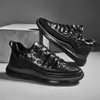 Zapatos de Cuero para Hombre Moda Otoño e Invierno 2022 Zapatos Deportivos para Exteriores de Suela Gruesa Cálidos Modernos de Negocios Dropshipping Cómodos