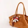 Pingente de Bolsa Porquinho de Feltro de Lã Nepalesa Chaveiro de Carro Tecido à Mão Presente para Casal Pingente de Bolsa Atacado