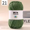 Ovillo de Hilo de Algodón Leche de 5 Hebras DIY Suéter para Muñeca Bufanda Sombrero Hilo de Algodón Algodón Material Transparente Fabricante de Hilo Venta al por Mayor