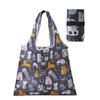 Nueva bolsa de compras plegable con banda de goma, multicolor, impermeable, para almacenar comestibles, imprimible, 190T