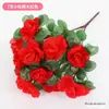 Rama de Azalea Simulada Rododendro Flor Artificial de Plástico Cama de Flores Decoración de Paisajismo Proyecto Flor de Seda Insertada Escena Comercial Área Escénica Paisajismo