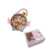 Conjunto de collar y joyas con colgante de ángel para niña, con cadena de bolas y colgante de dibujos animados en color curry, ideal para niñas de 3 a 7 años.