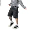 Eleven Bus Marca de Moda Lavados Pantalones Cortos de Mezclilla Rectos para Hombre Moda Tendencia Personalizados Jeans con Diamantes Calientes Personalización