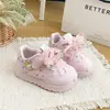 Sapatos de Bebê Meninas 2026 Outono Antiderrapante Solado Macio Superfície de Couro Sapatos Casuais Boneca Fofa Coelho Pequeno Bebê Criança Pequena Sapatos para Caminhar