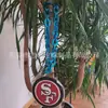 Medalha Pingente Impressa em UV de Espuma Eva Suporte para Jogo de Basquete Pingente de Colar com Logo da Equipe