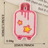 Parche de dibujos animados original accesorios de bordado parche de cámara equipaje accesorios para cuentas de mano accesorios de ropa pegatinas de tela DIY