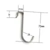 Gancho cuadrado de acero inoxidable resistente para tubo, red anti-robo de cocina, ventana anti-robo, puerta de armario de dormitorio, estante de almacenamiento superior e inferior, gancho en forma de S
