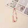 Nueva Cadena de Teléfono Lanyard Hecha a Mano Creativa para Mujeres, Estilo Étnico, Artístico, Fresco y Elegante para Estudiantes, Colgante para Bolso con Diseño de Manzana y Estrella