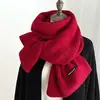 Cachecol Feminino de Inverno Versátil Mantém o Calor Para Casal Proteção de Pescoço de Estudante Lã Tricotada de Caxemira Cachecol de Menina Toque Sofisticado Pescoço Masculino