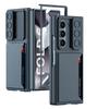 Para teléfono móvil Samsung Fold6 carcasa dura anticaída funda protectora Fold6 tarjetero transfronterizo funda de cuero carcasa para tarjetas película integrada