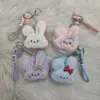 Espejo de Peluche Creativo Comercial Lindo Plegable Espejo de Maquillaje Colgante de Bolsa Dibujos Animados Doble Cara Mini Portátil Tamaño Grande