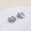 Set de Collar y Pendientes de Lujo con Forma de Serpiente Europeo y Americano, Joyería de Vestir de Gama Alta Estilo Celebridad con Circonitas Completas