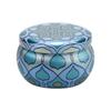 Tarro de hojalata transfronterizo para boda, velas pequeñas perfumadas hechas a mano, cumpleaños, flores secas, cera de soja, regalo a mano, tarro para vela de aromaterapia