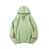Suéter con capucha de algodón peinado pesado color verde aguacate de otoño con forro polar Sudadera verde matcha para mujer Sudadera verde claro Primavera y Otoño