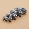 Plata de Pie S999 Plata Tailandesa 3D Accesorios Pixiu Yuanbao Pixiu de la Suerte Pulsera Hecha a Mano DIY Accesorios para Cuerda de Pulsera