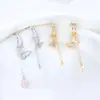 Brincos de Pérola com Agulha de Prata S925 com Design de Borboleta e Franja, Estilo Nicho de Luxo, Atacado de Joias de Pérola Zhuji