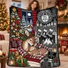 Manta de Franela Polar con Tema Navideño Impresión Digital Suministro Exclusivo Transfronterizo Dropshipping Cubierta de Sofá Manta Siesta de Oficina