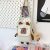 Bolsa Pequeña Femenina Linda Divertida Bolsa de Hombro para Estudiante Japonesa Linda para Niña Versátil Bolso Bandolera Bolso para Teléfono Móvil