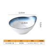 Plato de Melamina A5 Plato Imitación Porcelana Azul Marino y Blanco Resistente a Roturas Tazón para Fideos Taza Cuchara Vajilla de Mesa Vajilla Comercial Al por Mayor Forma Redonda