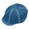 Sombrero vaquero de ala hacia adelante vintage japonés para hombre y mujer de primavera y verano, sombrero de repartidor de periódicos old school lavado a la calle, boina todo partido