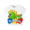 2026 Nuevo Transfronterizo Estilo Coreano Verano Camiseta de Dibujos Animados para Niños Dinosaurio Algodón Puro Top para Bebé Camiseta de Moda para Niños