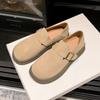 Zapatos Birkenstock de Piel Genuina Primavera 2024 Planos de Suela Gruesa Mocasines de Pesca Slip-On Zapatos Individuales Zapatos de Pescador Casual Versátil